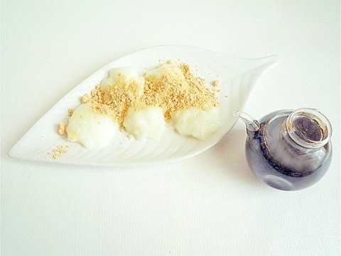 電子レンジと片栗粉で ミルクわらび餅 レシピ 作り方 By Liqueur 楽天レシピ